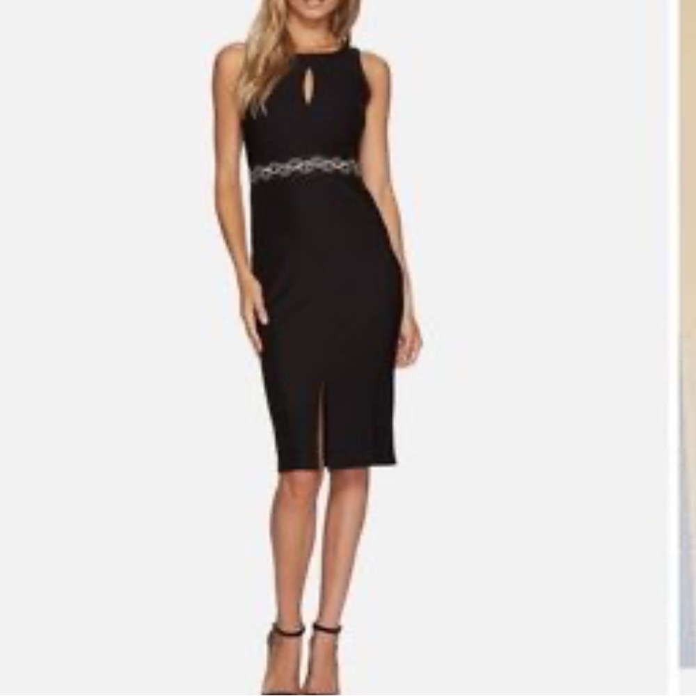 Romeo & Juliet Couture Black Midi Dress